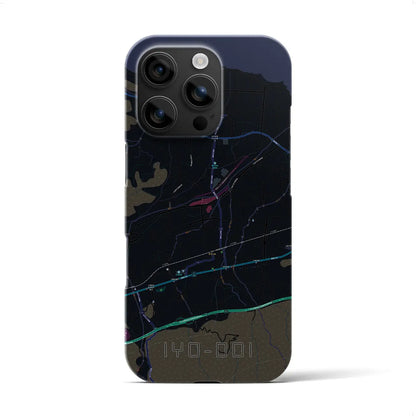 【伊予土居（愛媛県）】地図柄iPhoneケース（バックカバータイプ）