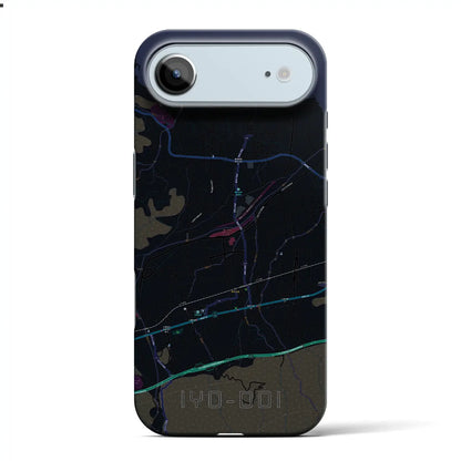 【伊予土居（愛媛県）】地図柄iPhoneケース（バックカバータイプ）