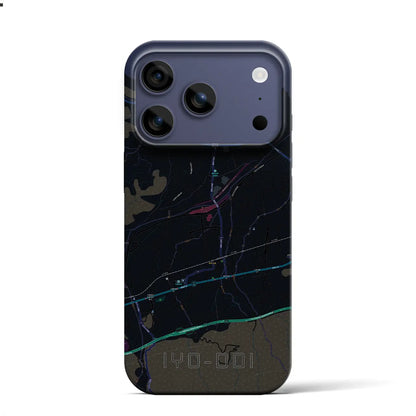 【伊予土居（愛媛県）】地図柄iPhoneケース（バックカバータイプ）