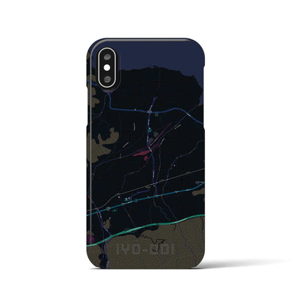 【伊予土居（愛媛県）】地図柄iPhoneケース（バックカバータイプ）