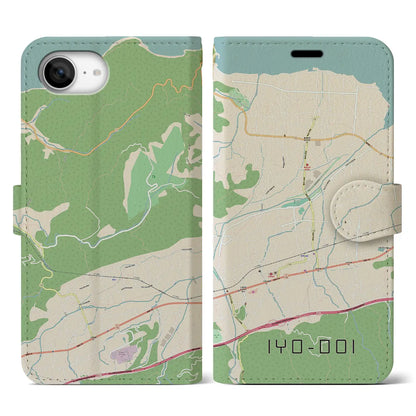 【伊予土居（愛媛県）】地図柄iPhoneケース（手帳タイプ）