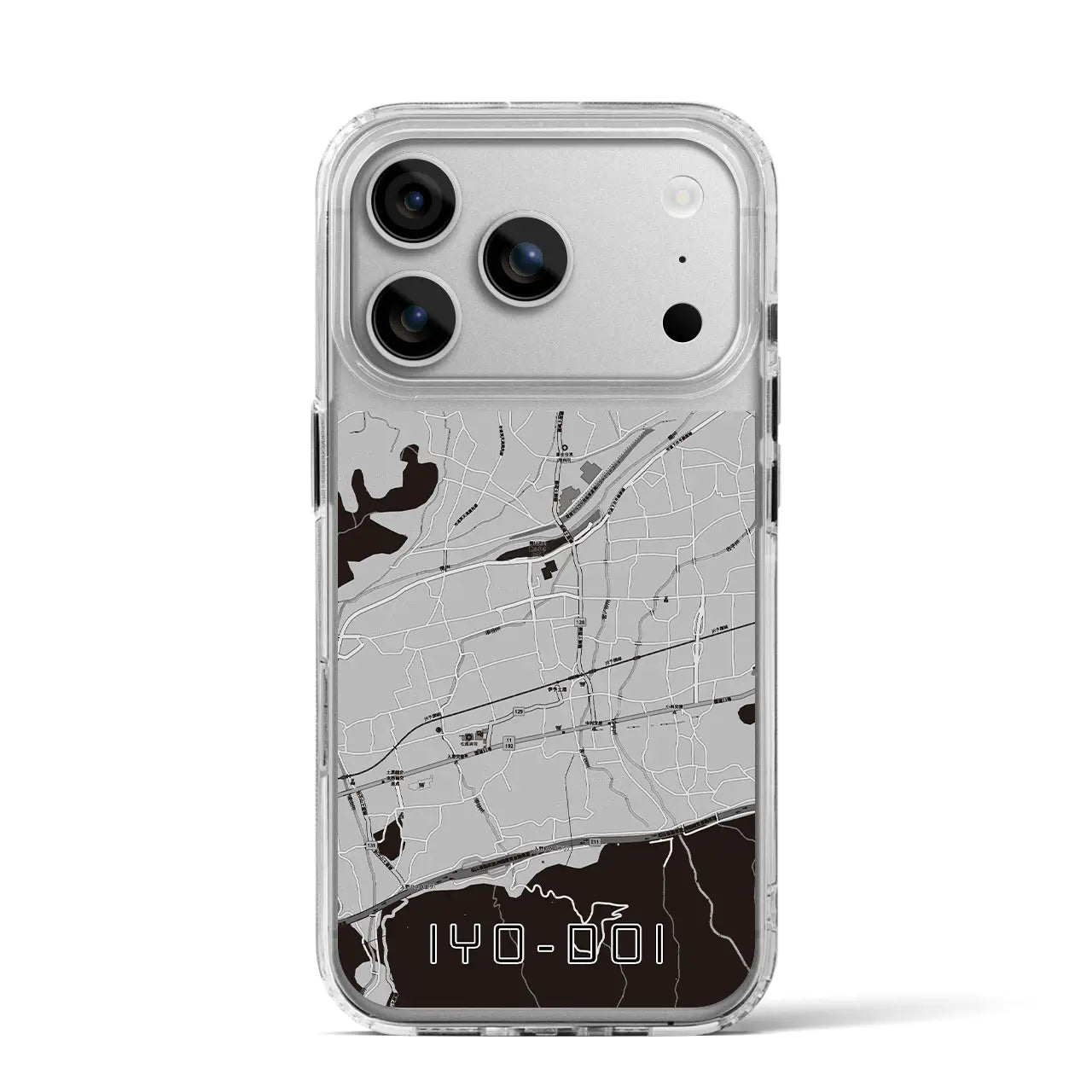 【伊予土居（愛媛県）】地図柄iPhoneケース（MagSafeタイプ）