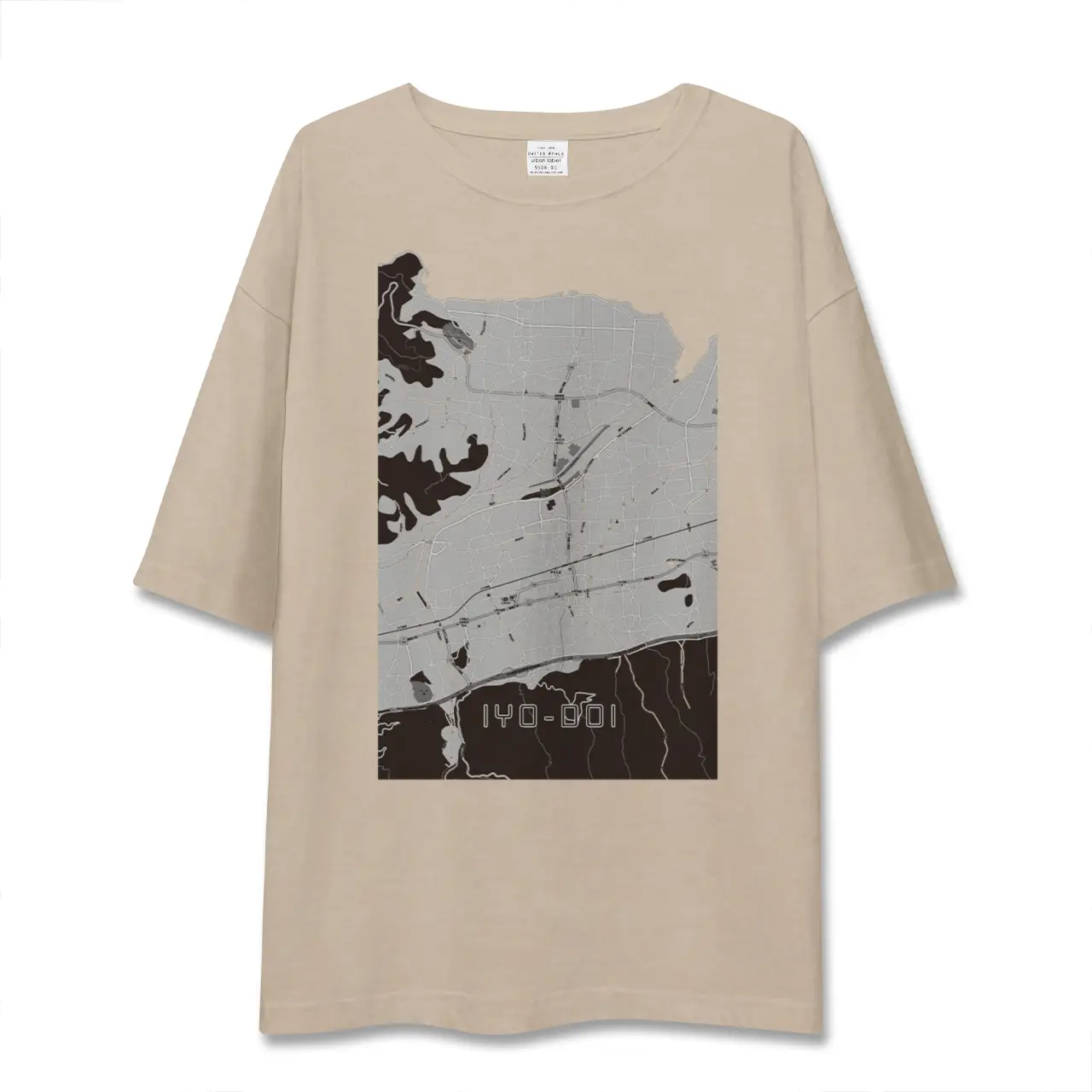 【伊予土居（愛媛県）】地図柄ビッグシルエットTシャツ