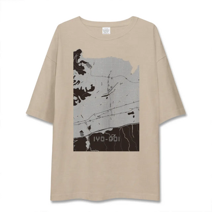 【伊予土居（愛媛県）】地図柄ビッグシルエットTシャツ