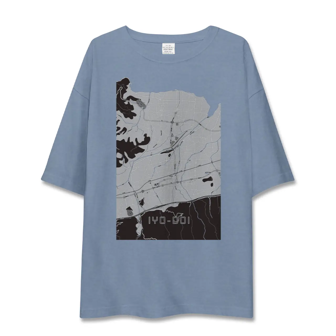 【伊予土居（愛媛県）】地図柄ビッグシルエットTシャツ