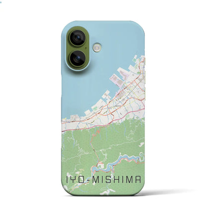 【伊予三島（愛媛県）】地図柄iPhoneケース（バックカバータイプ）