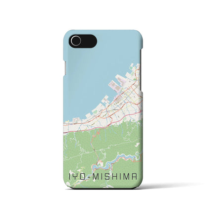 【伊予三島（愛媛県）】地図柄iPhoneケース（バックカバータイプ）