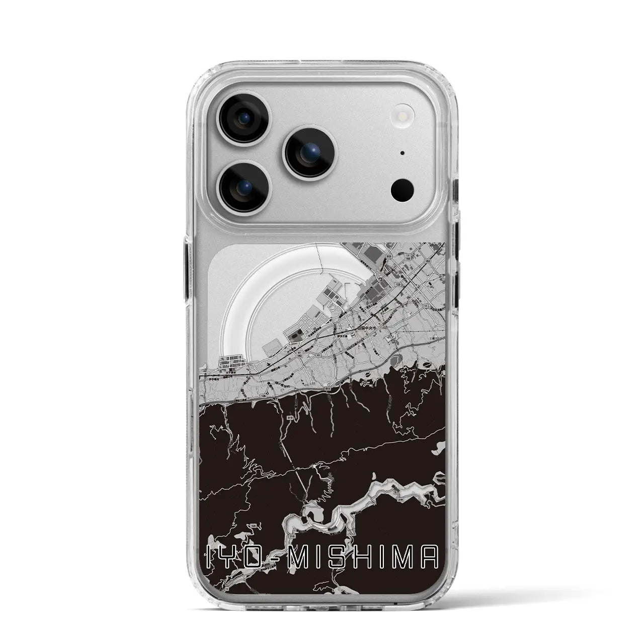 【伊予三島（愛媛県）】地図柄iPhoneケース（MagSafeタイプ）