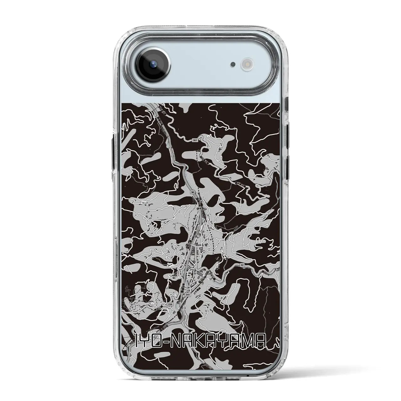 【伊予中山（愛媛県）】地図柄iPhoneケース（MagSafeタイプ）