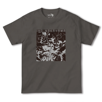 【伊予中山（愛媛県）】地図柄ヘビーウェイトTシャツ