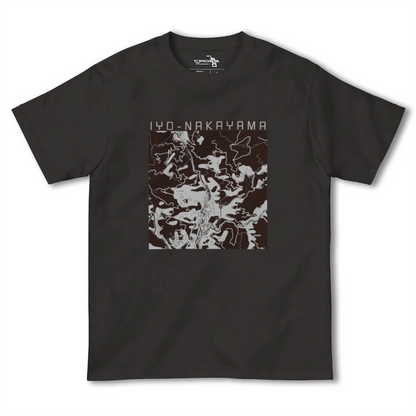 【伊予中山（愛媛県）】地図柄ヘビーウェイトTシャツ
