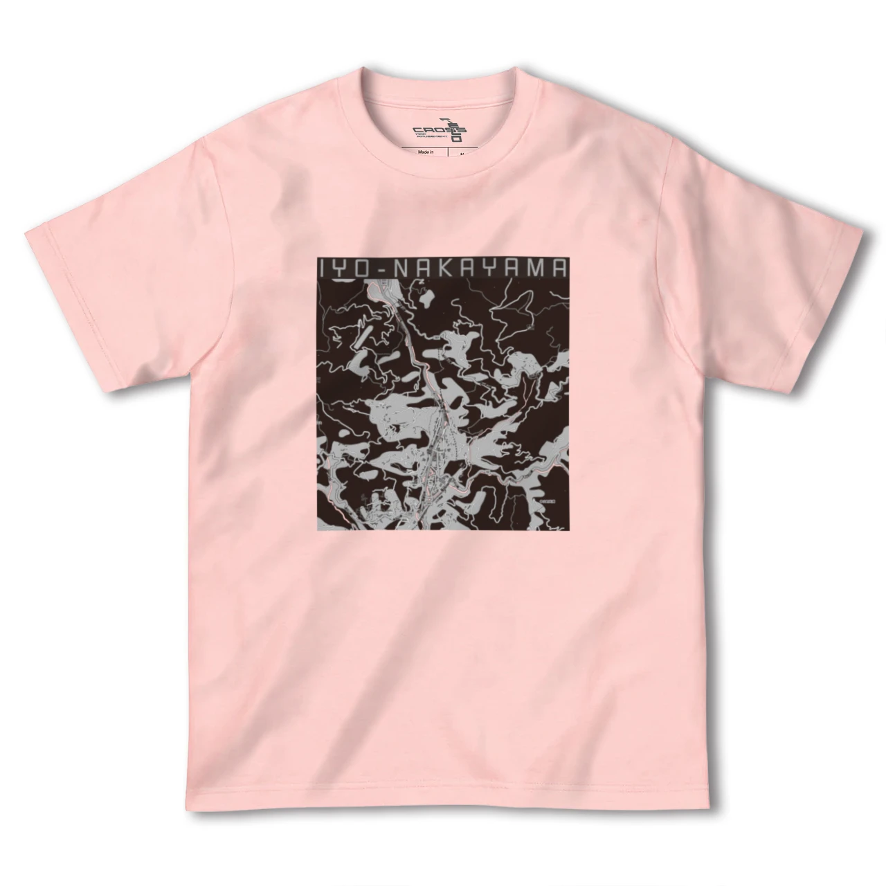 【伊予中山（愛媛県）】地図柄ヘビーウェイトTシャツ