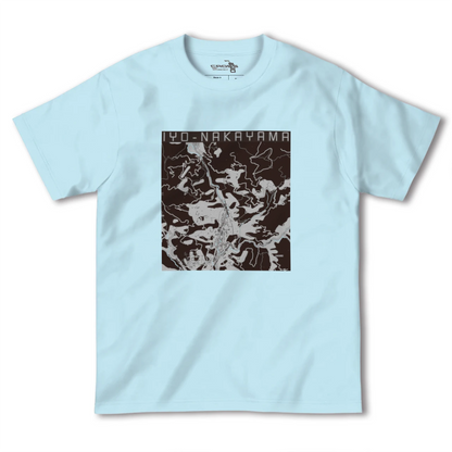【伊予中山（愛媛県）】地図柄ヘビーウェイトTシャツ
