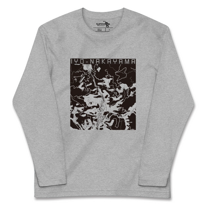 【伊予中山（愛媛県）】地図柄ロングスリーブTシャツ