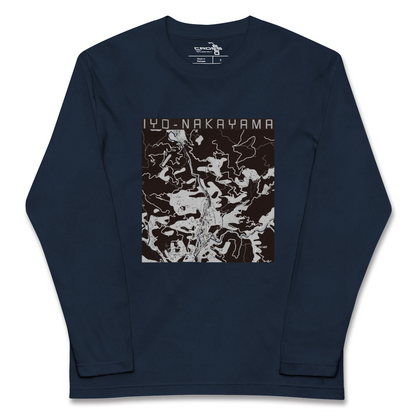 【伊予中山（愛媛県）】地図柄ロングスリーブTシャツ