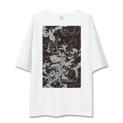 【伊予中山（愛媛県）】地図柄ビッグシルエットTシャツ