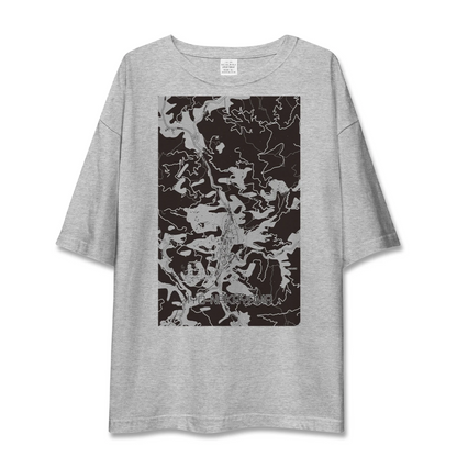 【伊予中山（愛媛県）】地図柄ビッグシルエットTシャツ