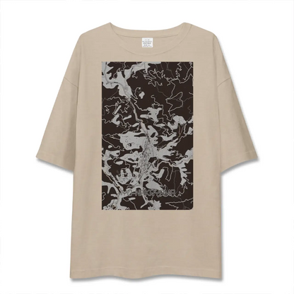 【伊予中山（愛媛県）】地図柄ビッグシルエットTシャツ