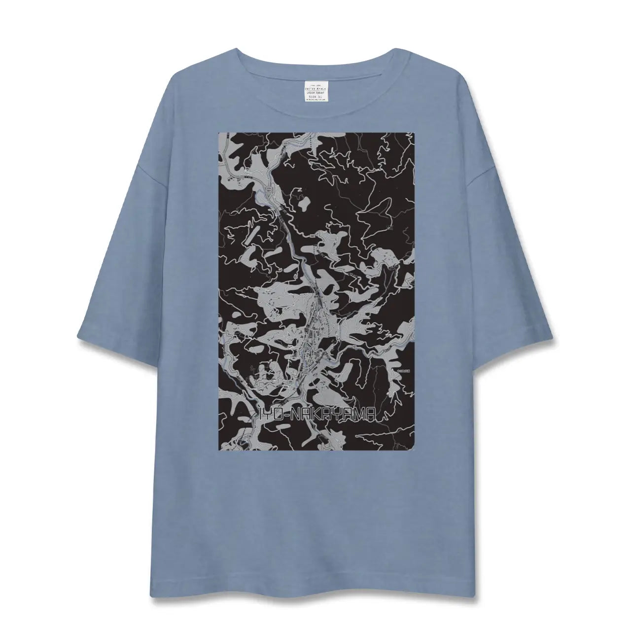 【伊予中山（愛媛県）】地図柄ビッグシルエットTシャツ
