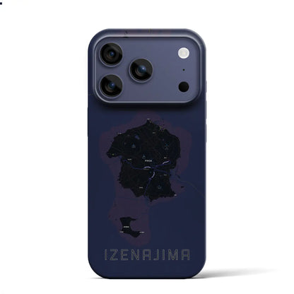 【伊是名島（沖縄県）】地図柄iPhoneケース（バックカバータイプ）