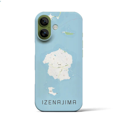 【伊是名島（沖縄県）】地図柄iPhoneケース（バックカバータイプ）