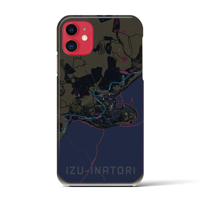 【伊豆稲取（静岡県）】地図柄iPhoneケース（バックカバータイプ）