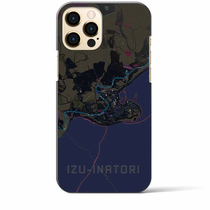 【伊豆稲取（静岡県）】地図柄iPhoneケース（バックカバータイプ）