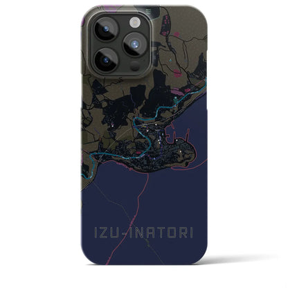 【伊豆稲取（静岡県）】地図柄iPhoneケース（バックカバータイプ）