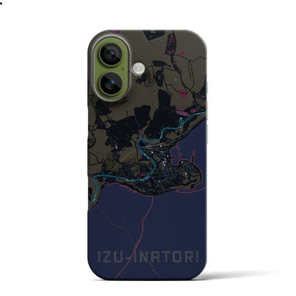 【伊豆稲取（静岡県）】地図柄iPhoneケース（バックカバータイプ）