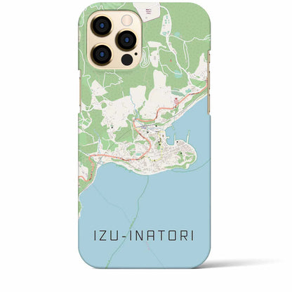 【伊豆稲取（静岡県）】地図柄iPhoneケース（バックカバータイプ）