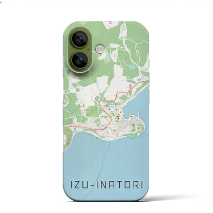 【伊豆稲取（静岡県）】地図柄iPhoneケース（バックカバータイプ）