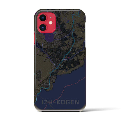 【伊豆高原（静岡県）】地図柄iPhoneケース（バックカバータイプ）