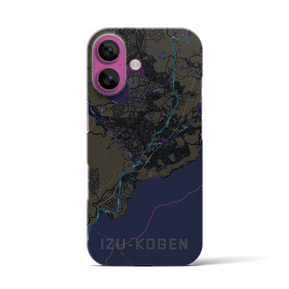 【伊豆高原（静岡県）】地図柄iPhoneケース（バックカバータイプ）