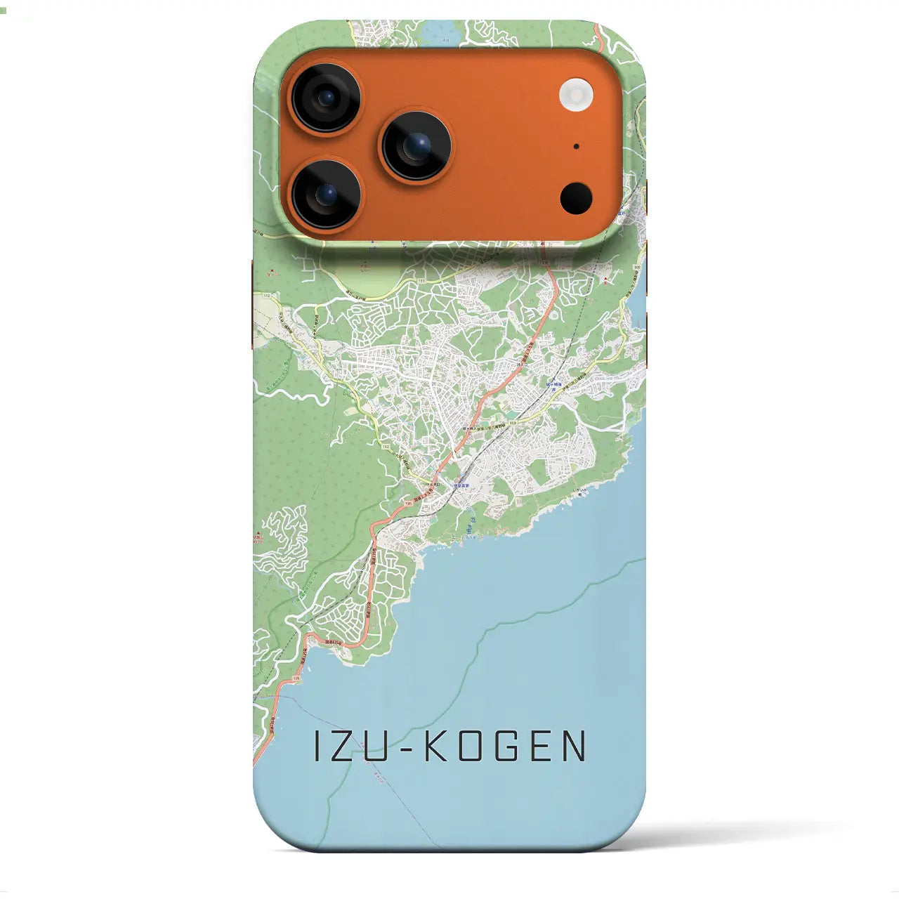 【伊豆高原（静岡県）】地図柄iPhoneケース（バックカバータイプ）