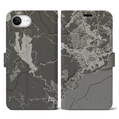 【伊豆高原（静岡県）】地図柄iPhoneケース（手帳タイプ）
