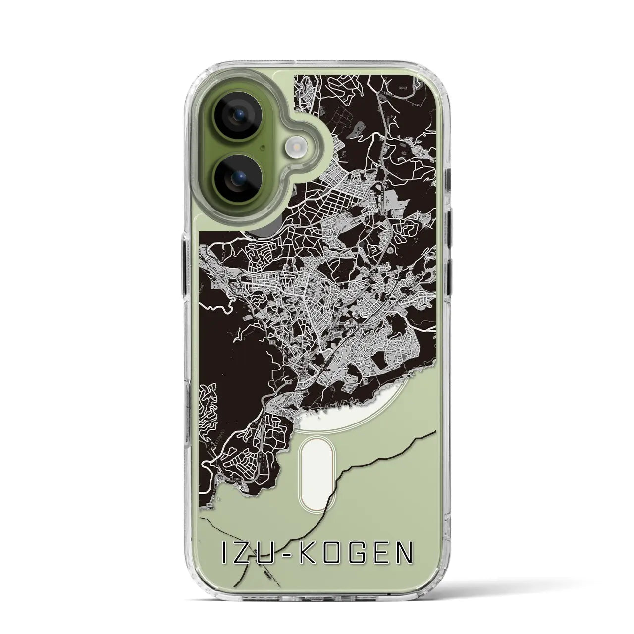 【伊豆高原（静岡県）】地図柄iPhoneケース（MagSafeタイプ）