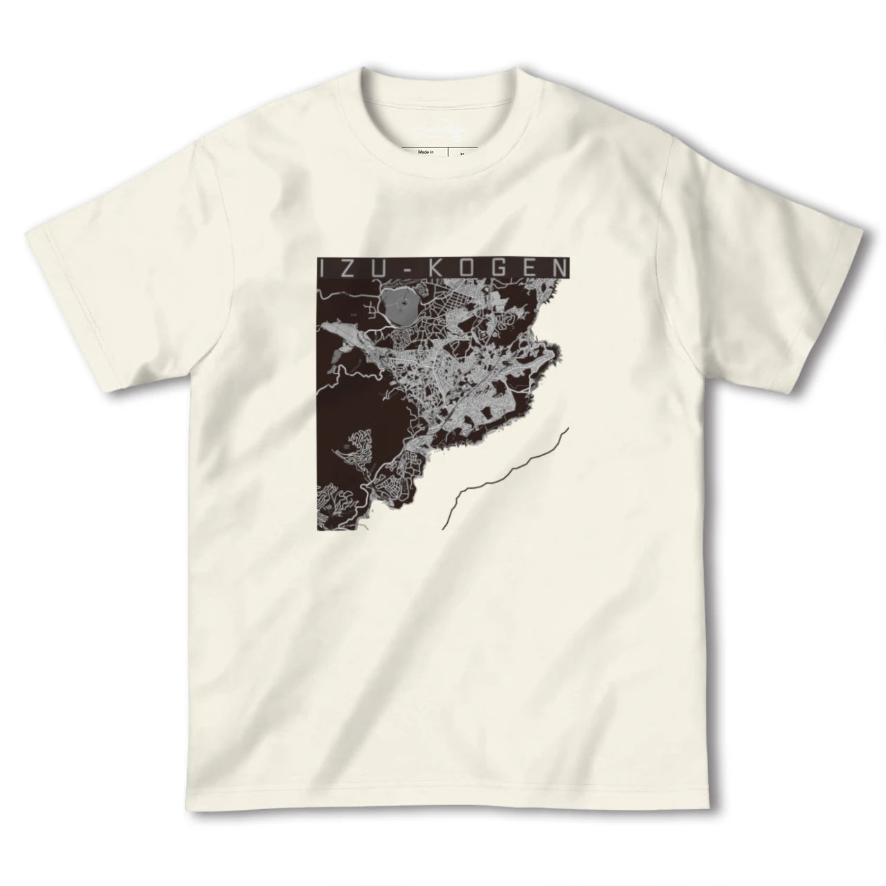 【伊豆高原（静岡県）】地図柄ヘビーウェイトTシャツ