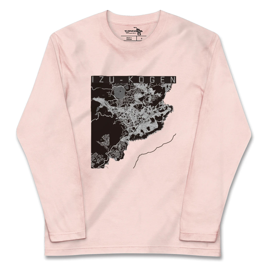【伊豆高原(静岡県)】地図柄ロングスリーブTシャツ