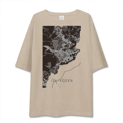 【伊豆高原（静岡県）】地図柄ビッグシルエットTシャツ