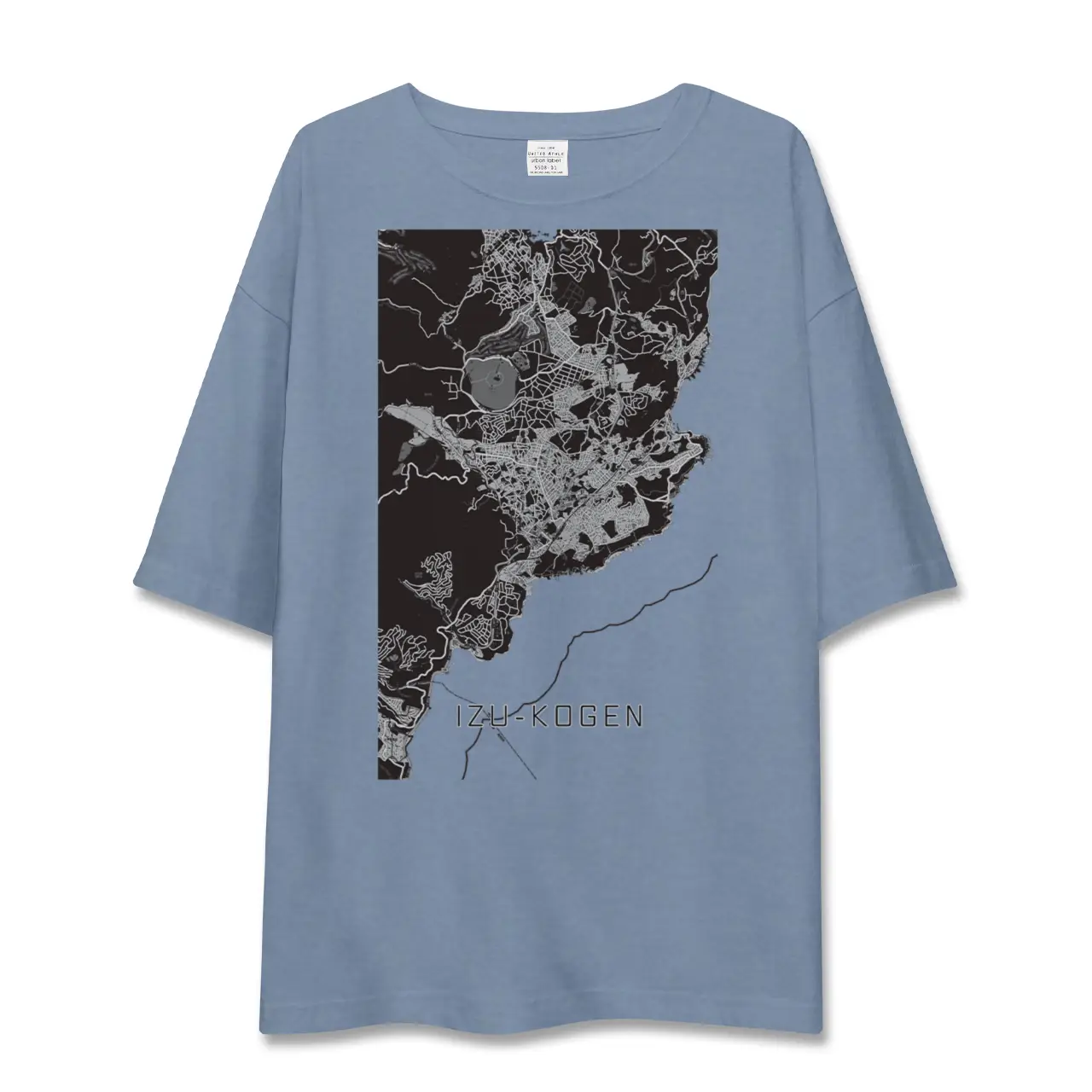 【伊豆高原（静岡県）】地図柄ビッグシルエットTシャツ