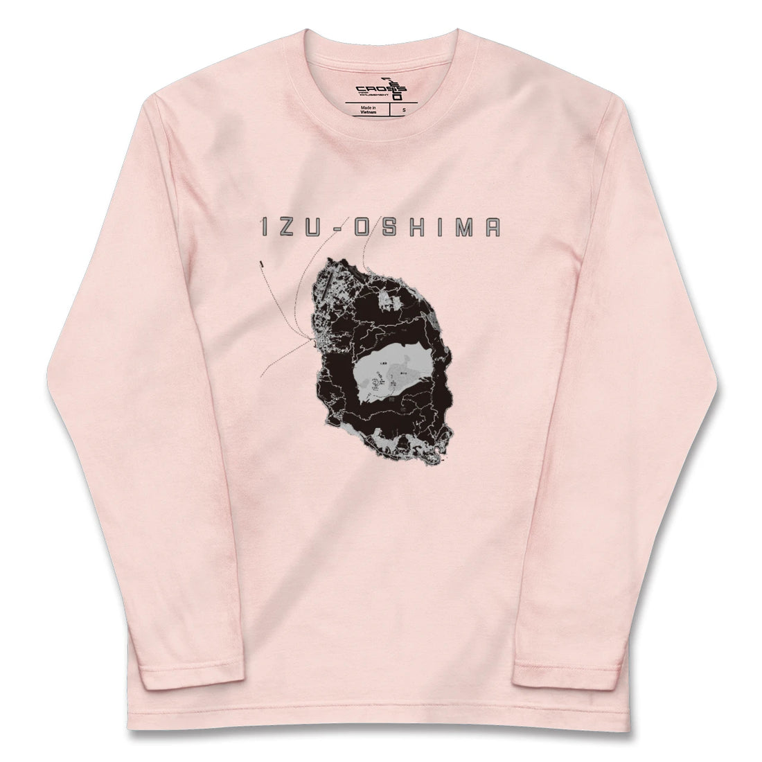 【伊豆大島(東京都)】地図柄ロングスリーブTシャツ
