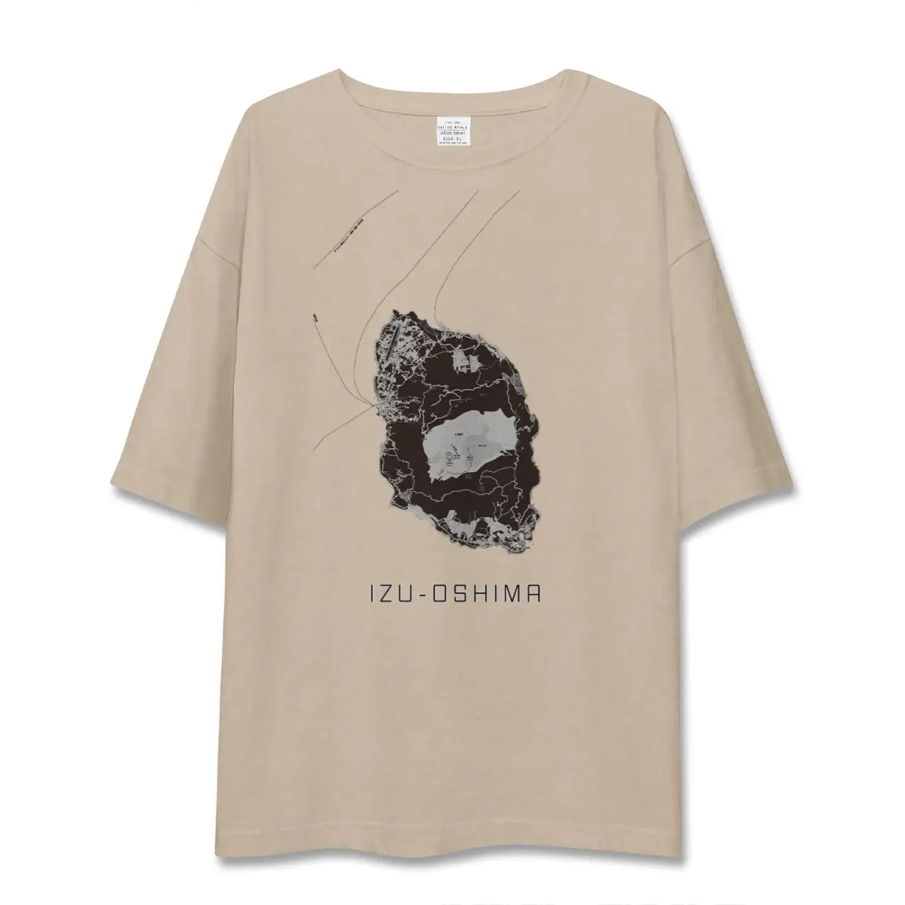 【伊豆大島（東京都）】地図柄ビッグシルエットTシャツ