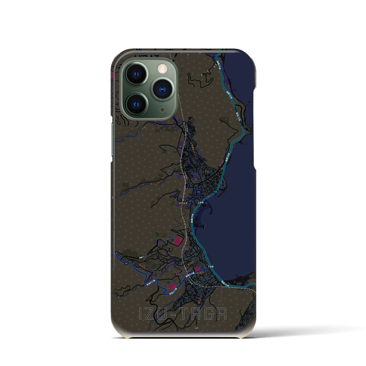 【伊豆多賀（静岡県）】地図柄iPhoneケース（バックカバータイプ）