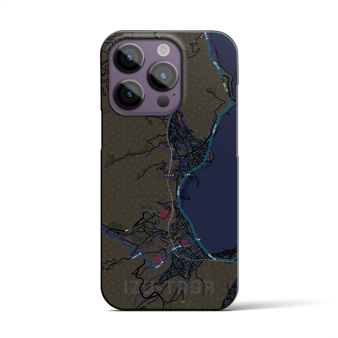 【伊豆多賀（静岡県）】地図柄iPhoneケース（バックカバータイプ）