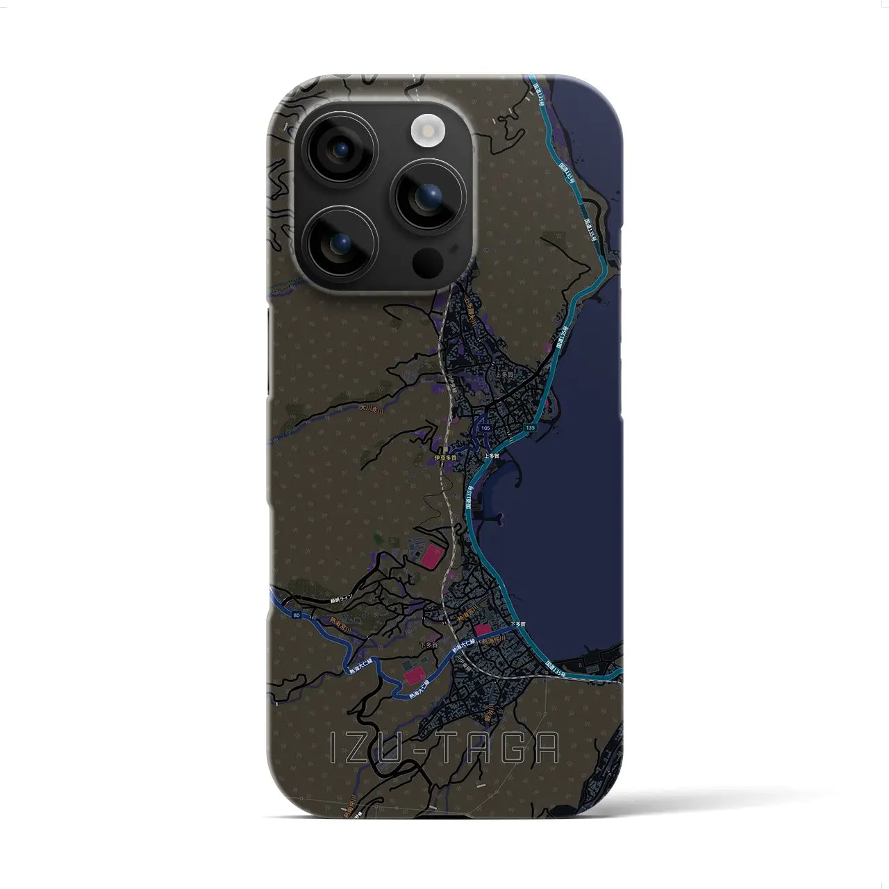 【伊豆多賀（静岡県）】地図柄iPhoneケース（バックカバータイプ）