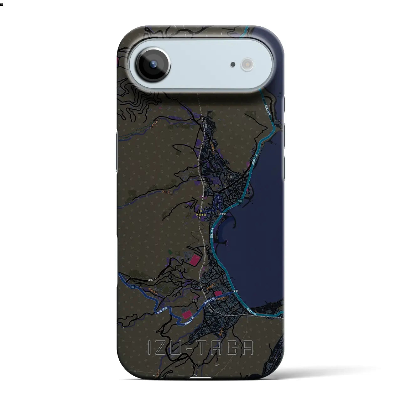 【伊豆多賀（静岡県）】地図柄iPhoneケース（バックカバータイプ）