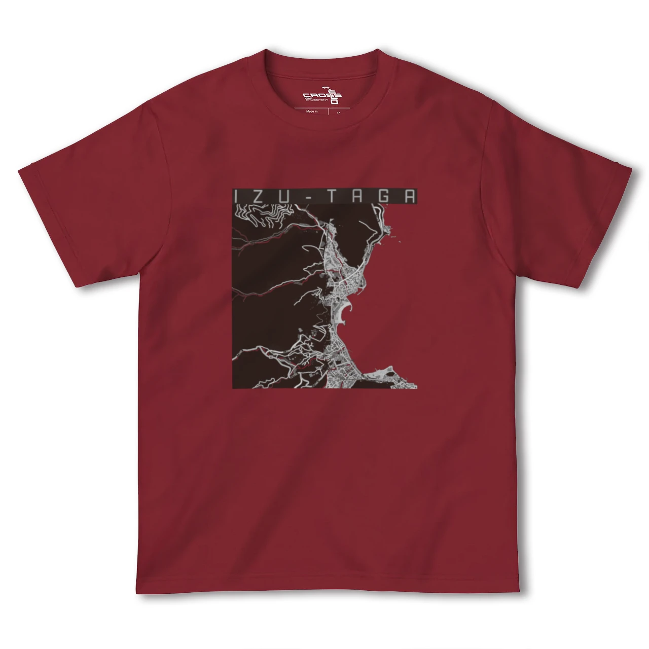 【伊豆多賀（静岡県）】地図柄ヘビーウェイトTシャツ