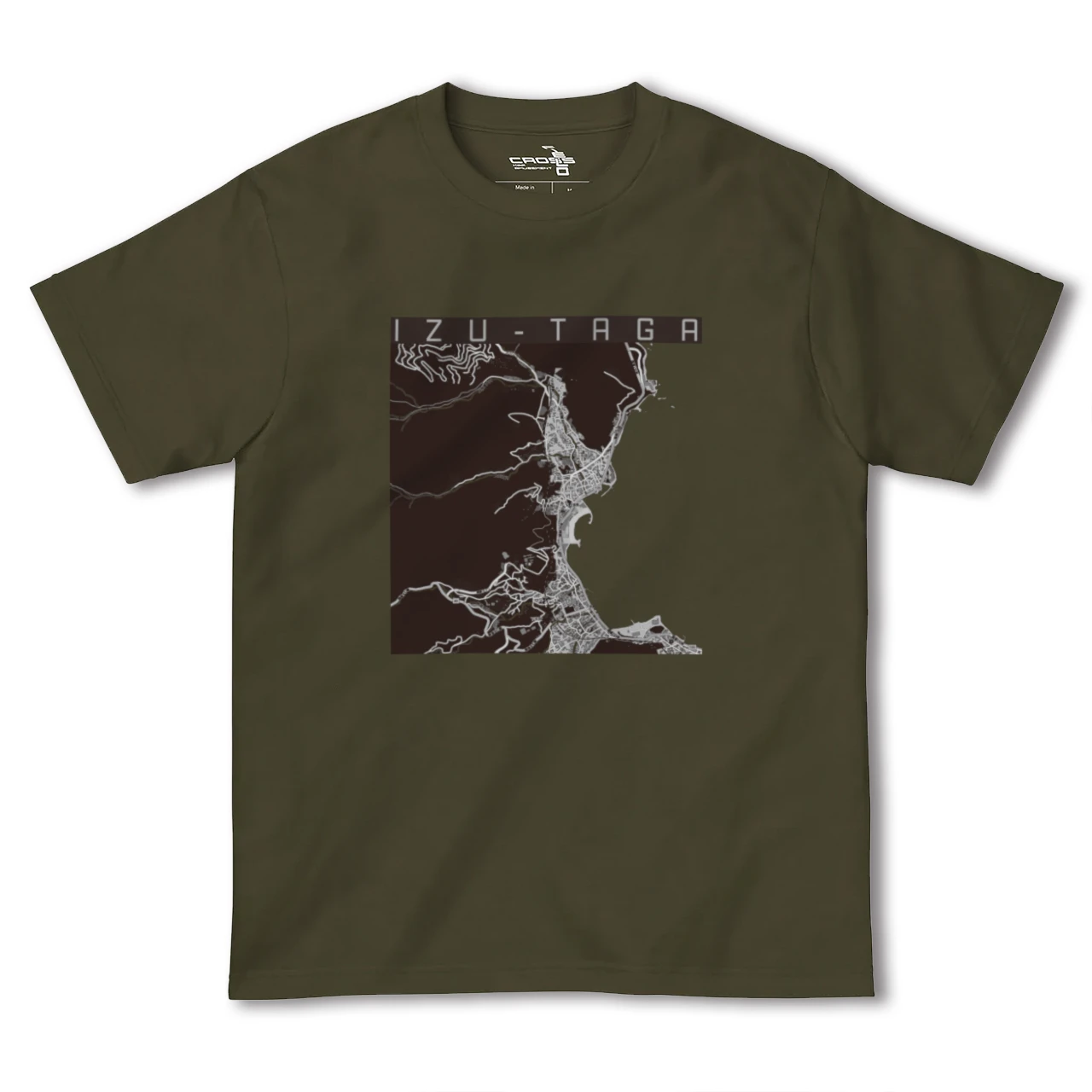 【伊豆多賀（静岡県）】地図柄ヘビーウェイトTシャツ