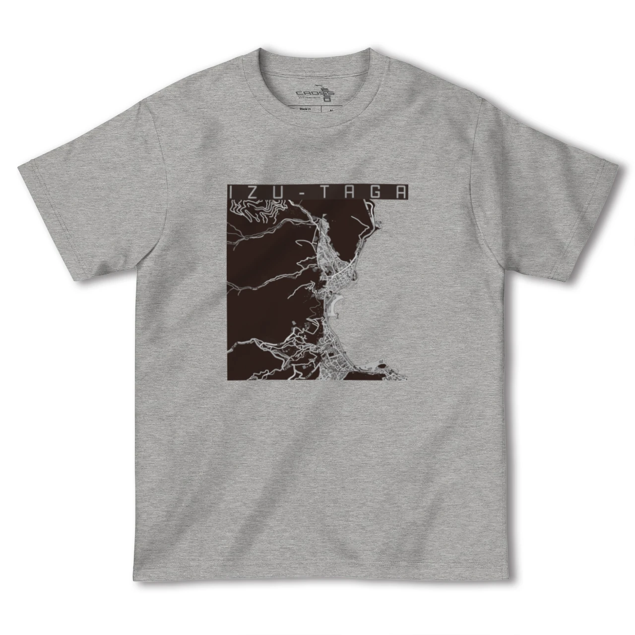 【伊豆多賀（静岡県）】地図柄ヘビーウェイトTシャツ