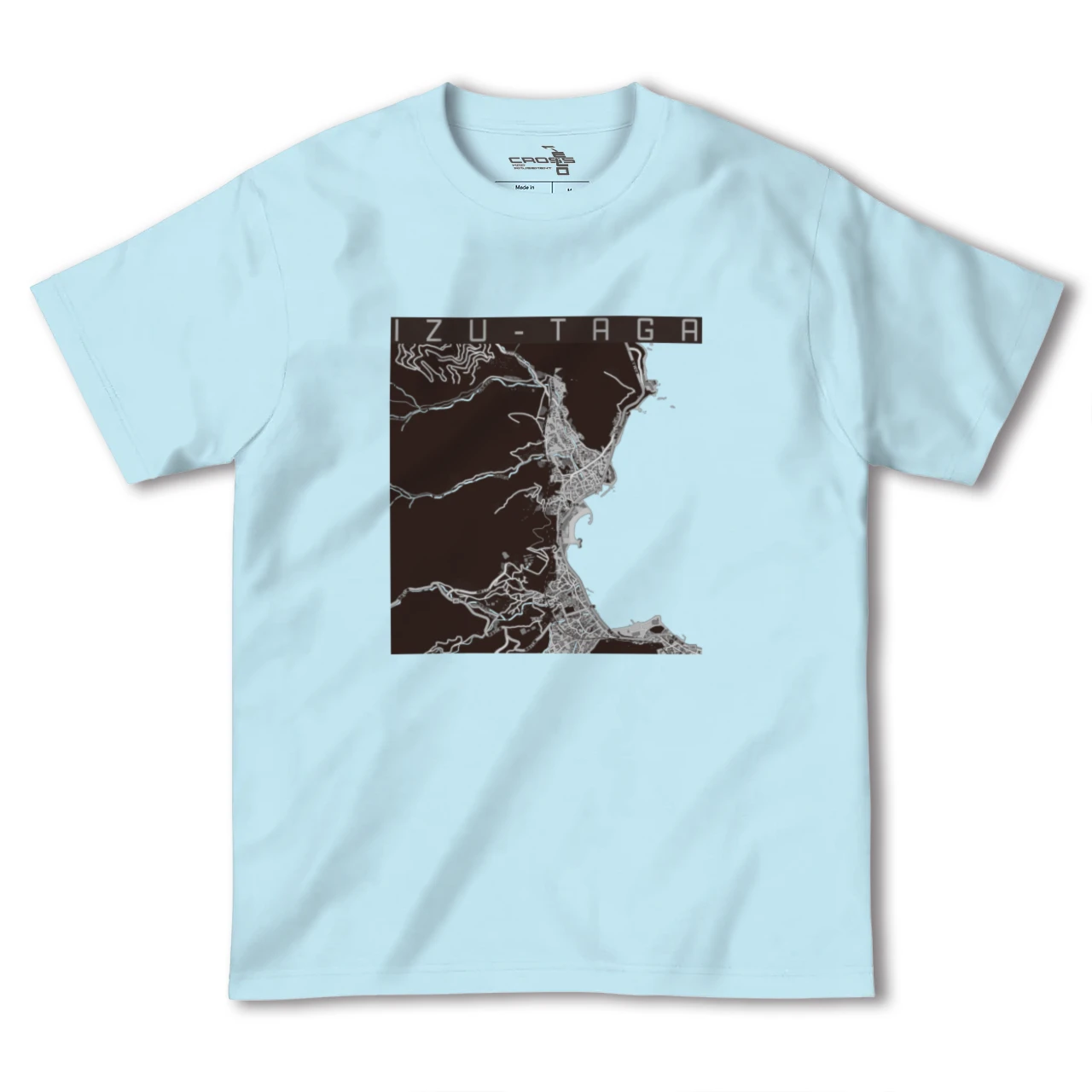 【伊豆多賀（静岡県）】地図柄ヘビーウェイトTシャツ